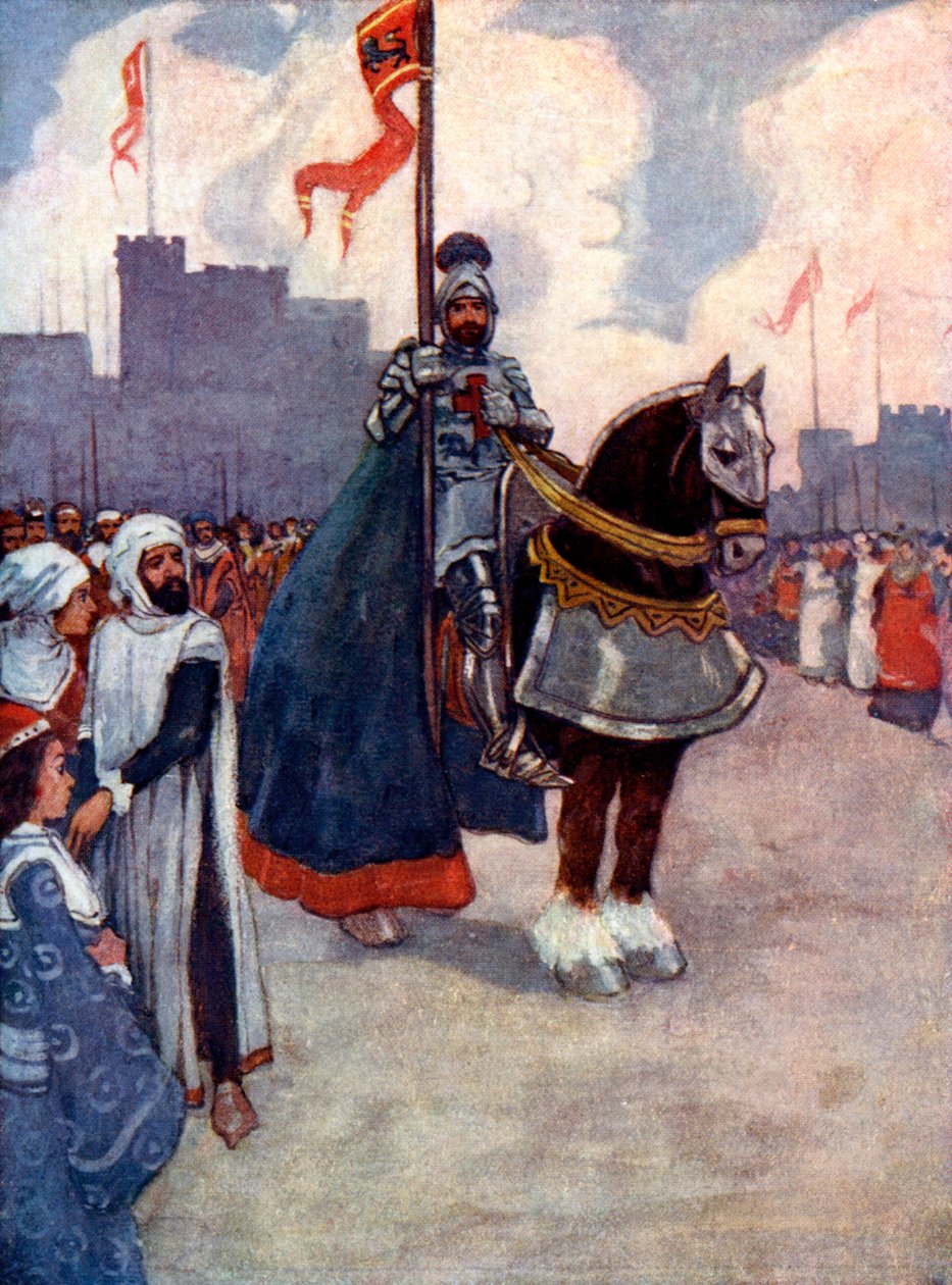 Richard lähti Palestiinaan 1190, 1905. tekijältä A. S. Forrest