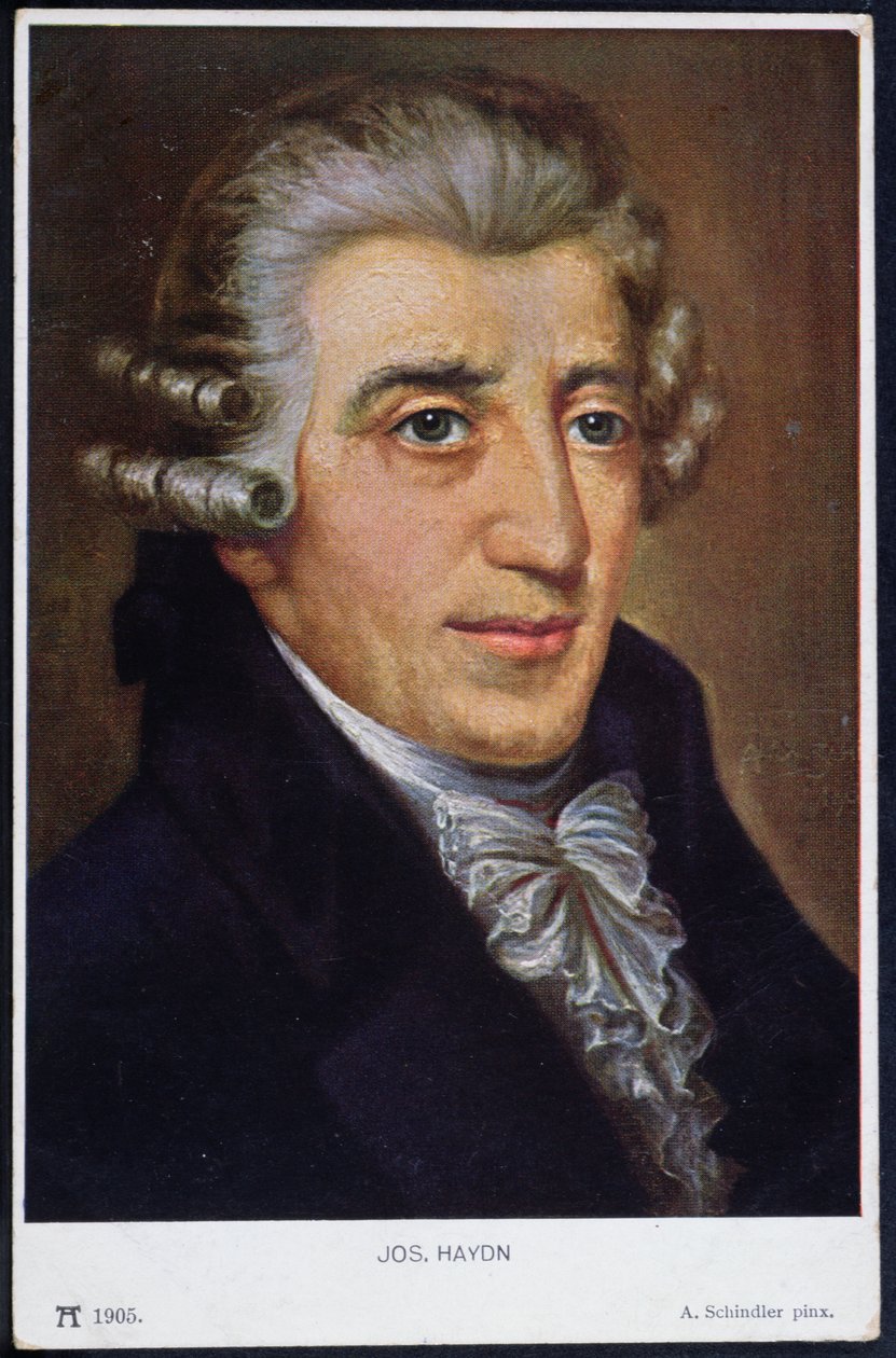 Franz Joseph Haydnin (1732-1809) muotokuva, 1905 tekijältä A. Schindler