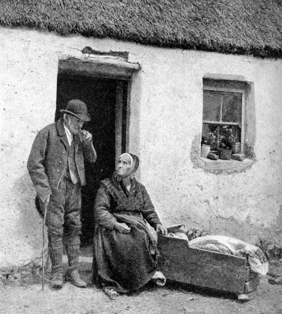Odotan lääkäriä syrjäisessä Galwayssa, Irlannissa, 1922. tekijältä A. W. Cutler