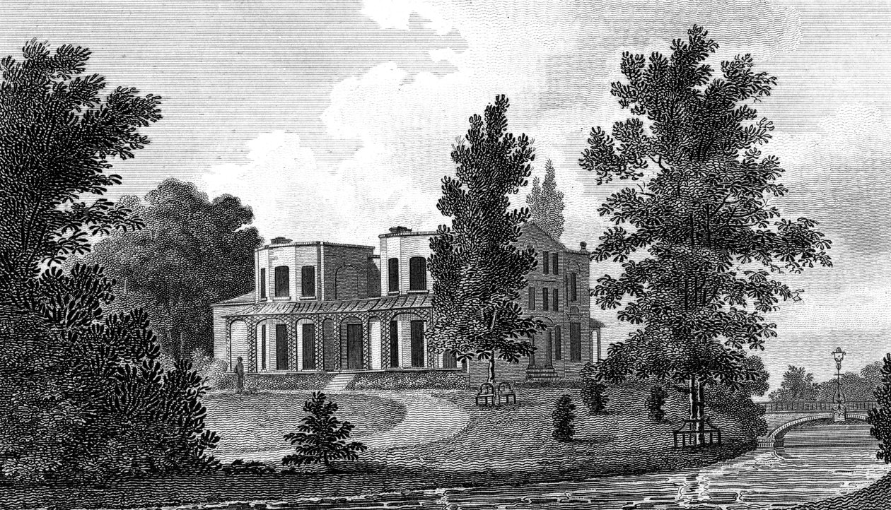 Lord Nelsons Villa Mertonissa, 1800-luku. tekijältä A Warren