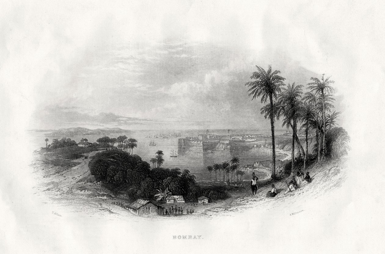 Bombay, Intia, 1860 tekijältä A. Willmore