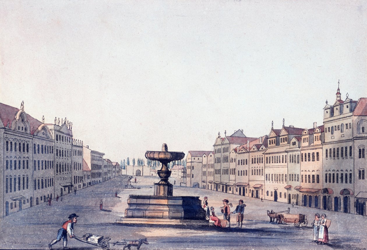 Hevostori, n. 1810 tekijältä A. and Berka, Johann Gustav