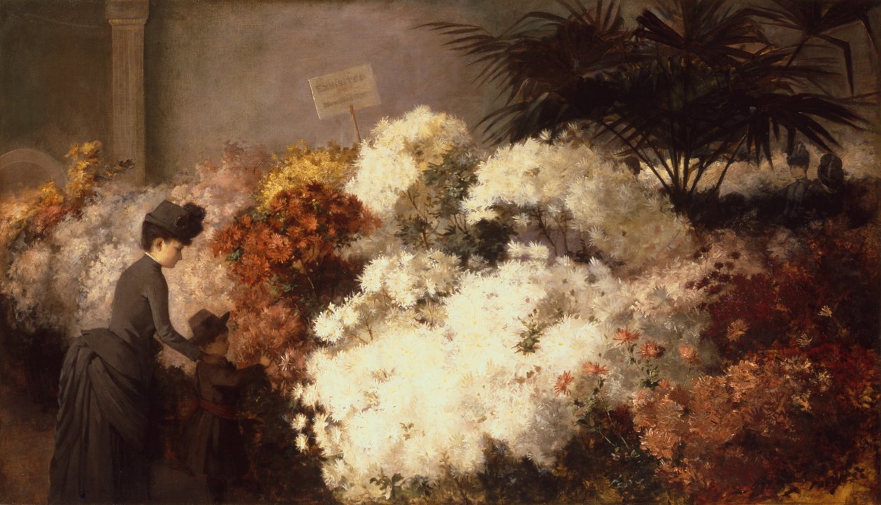Chrysanthemum Show (öljy kankaalle) tekijältä Abbott Fuller Graves