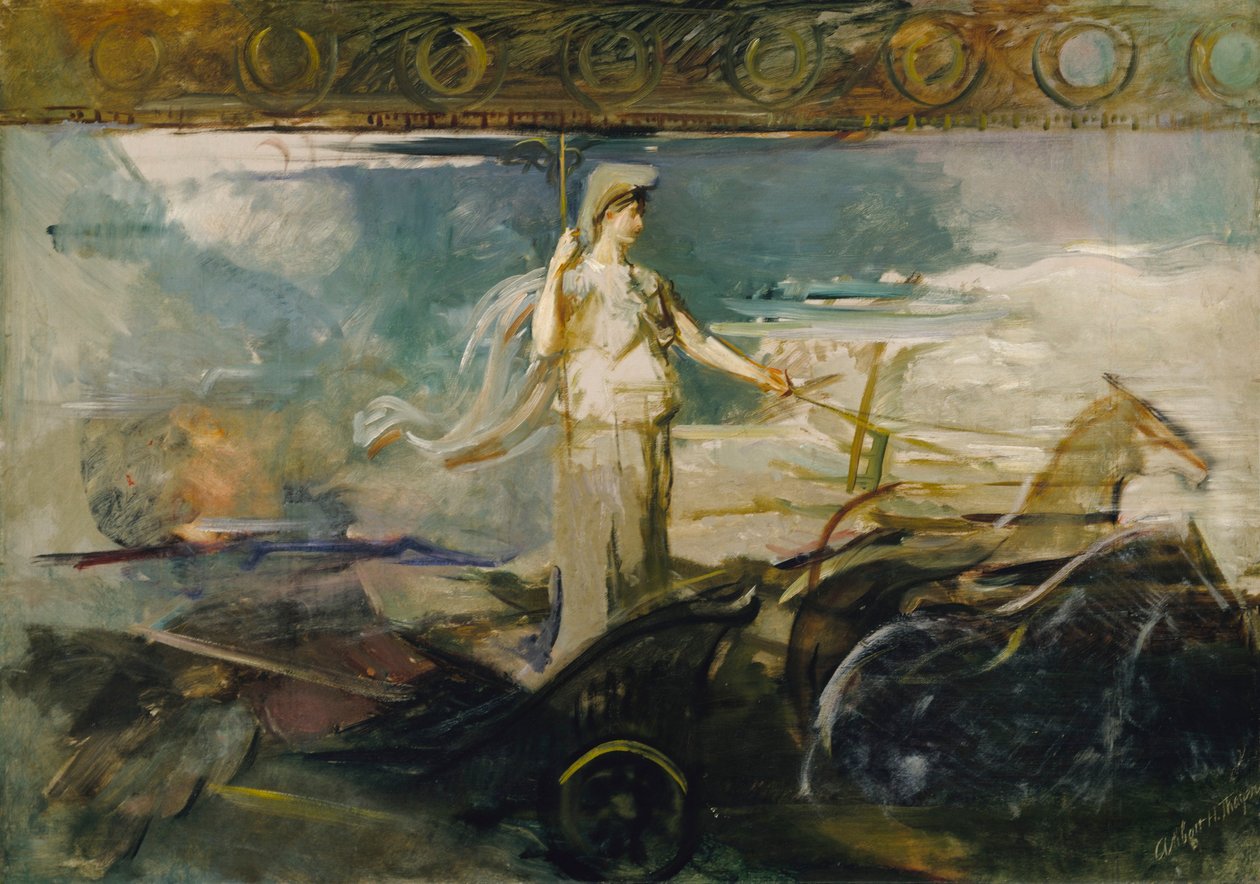 Minerva vaunuissa tekijältä Abbott Handerson Thayer