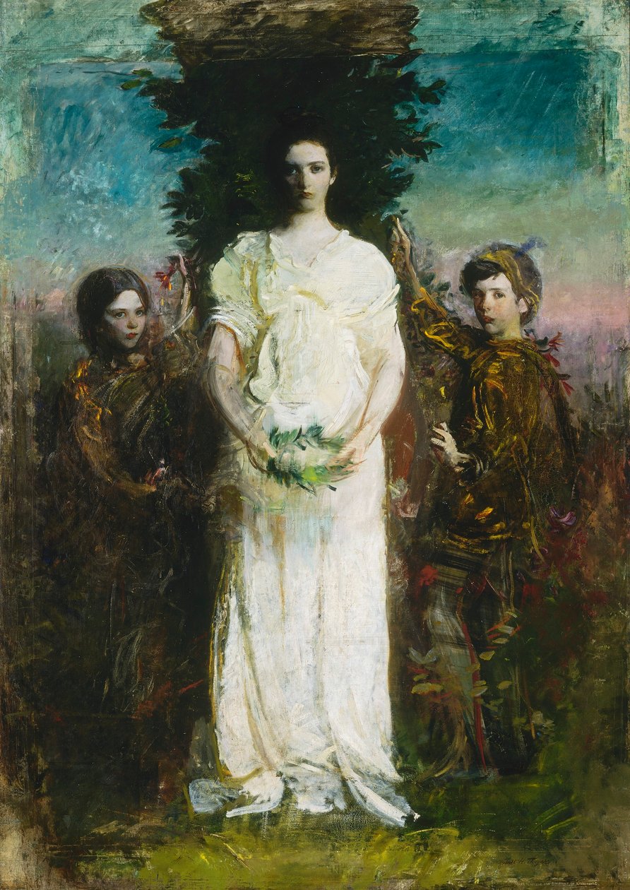 Lapseni (Mary, Gerald ja Gladys Thayer). tekijältä Abbott Handerson Thayer