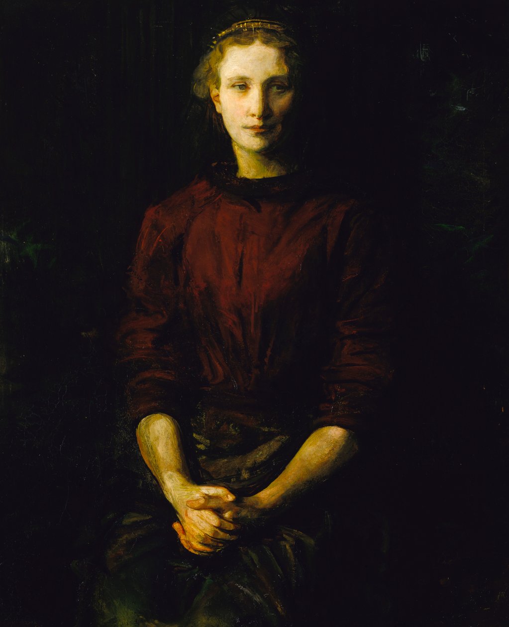 Naisen muotokuva rouva William B. Cabot, 1900-1902. tekijältä Abbott Handerson Thayer