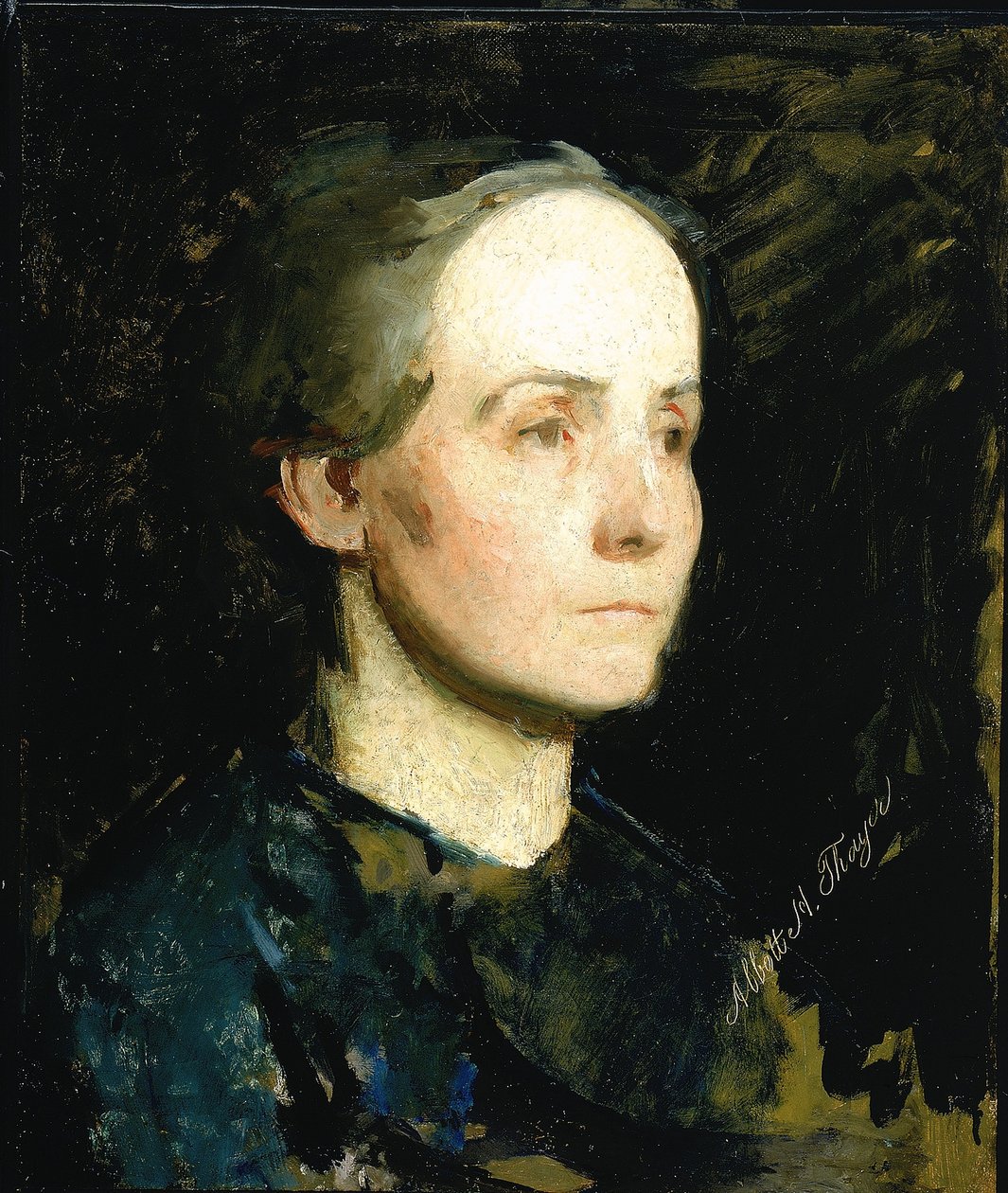 Naisen muotokuva (neiti Gertrude Bloede) tekijältä Abbott Handerson Thayer