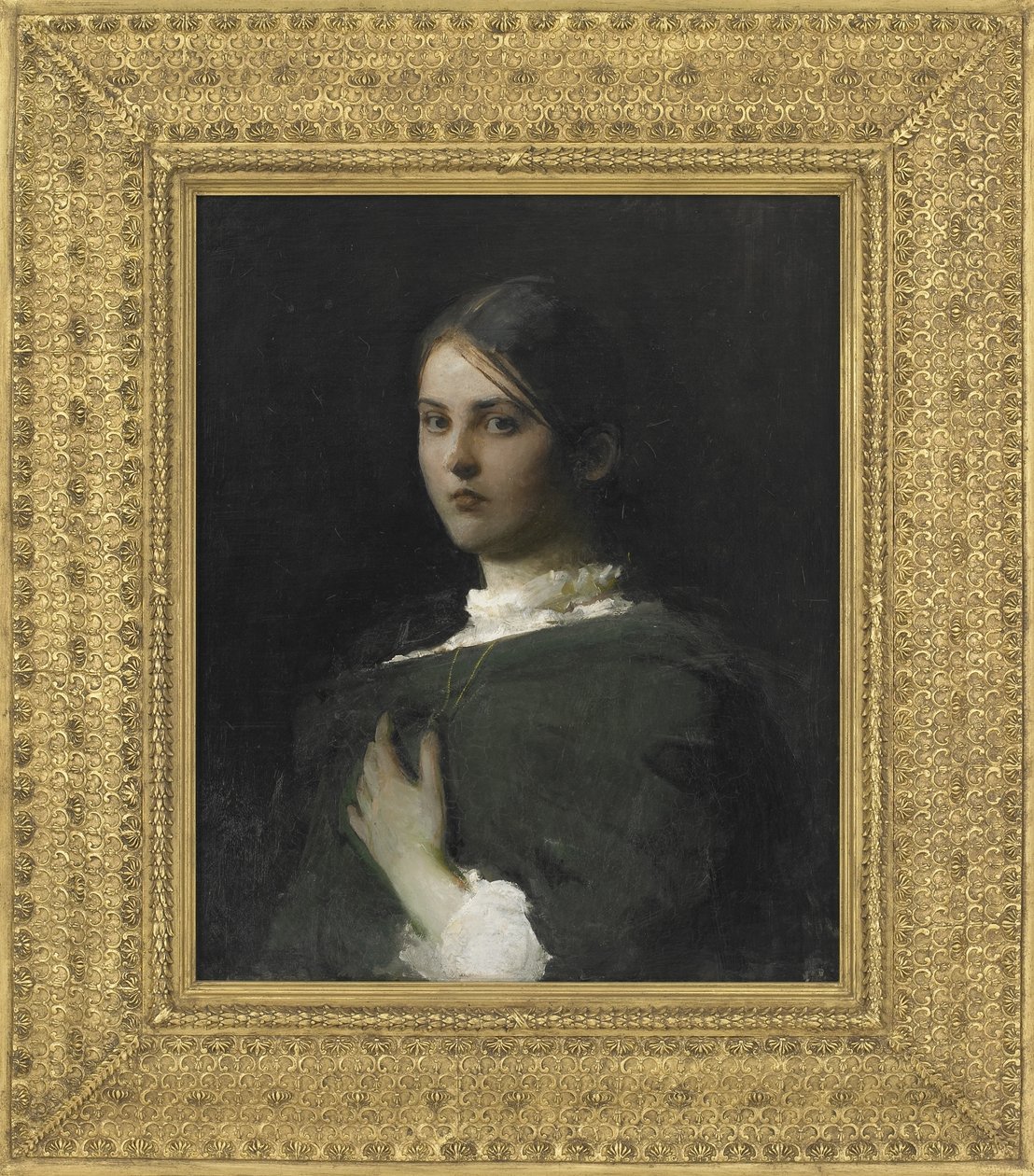 Taiteilijan vanhimman tyttären muotokuva, 1893-94 tekijältä Abbott Handerson Thayer