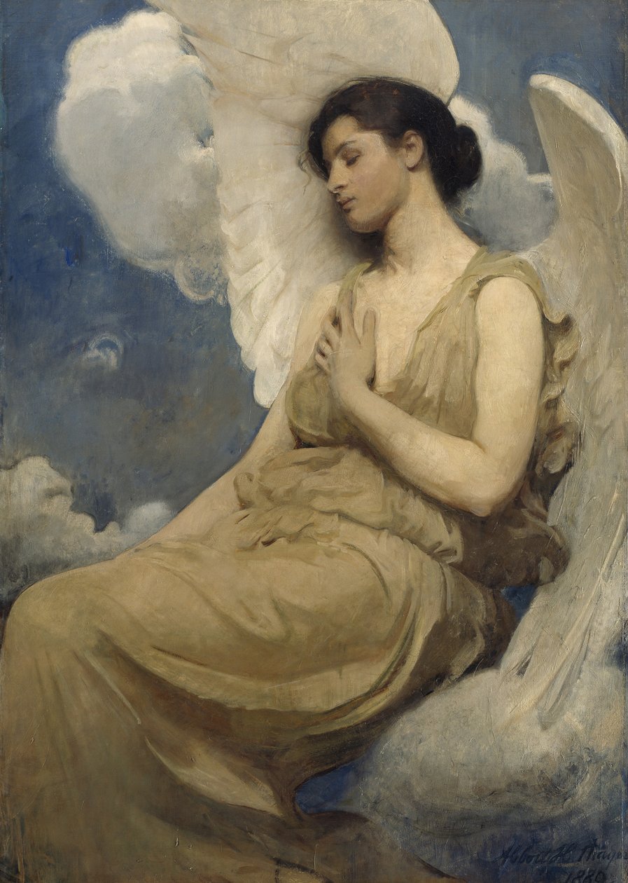 Siivekäs figuuri, 1889 tekijältä Abbott Handerson Thayer