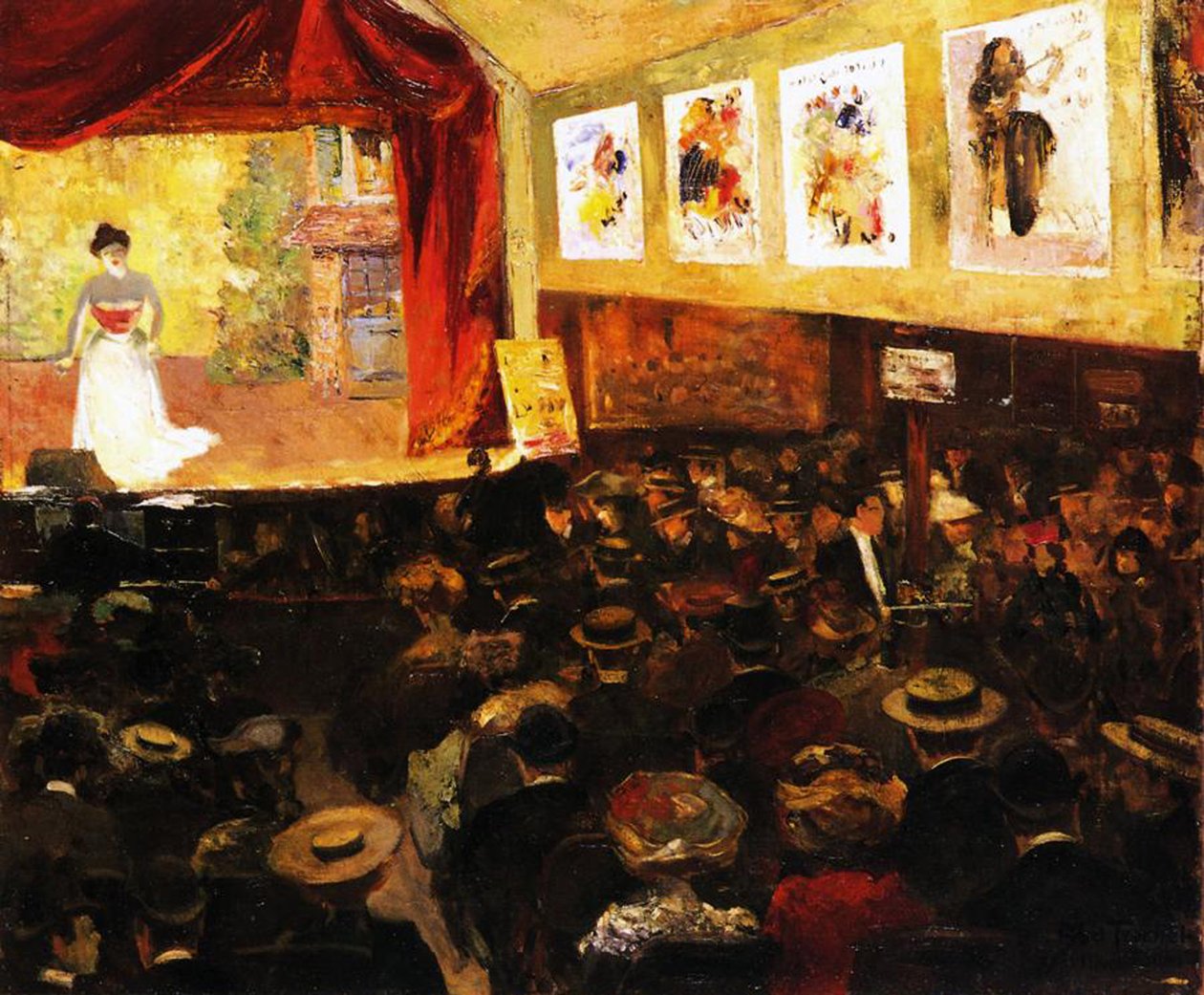 Kahvila-konsertti, n. 1904 tekijältä Abel Truchet