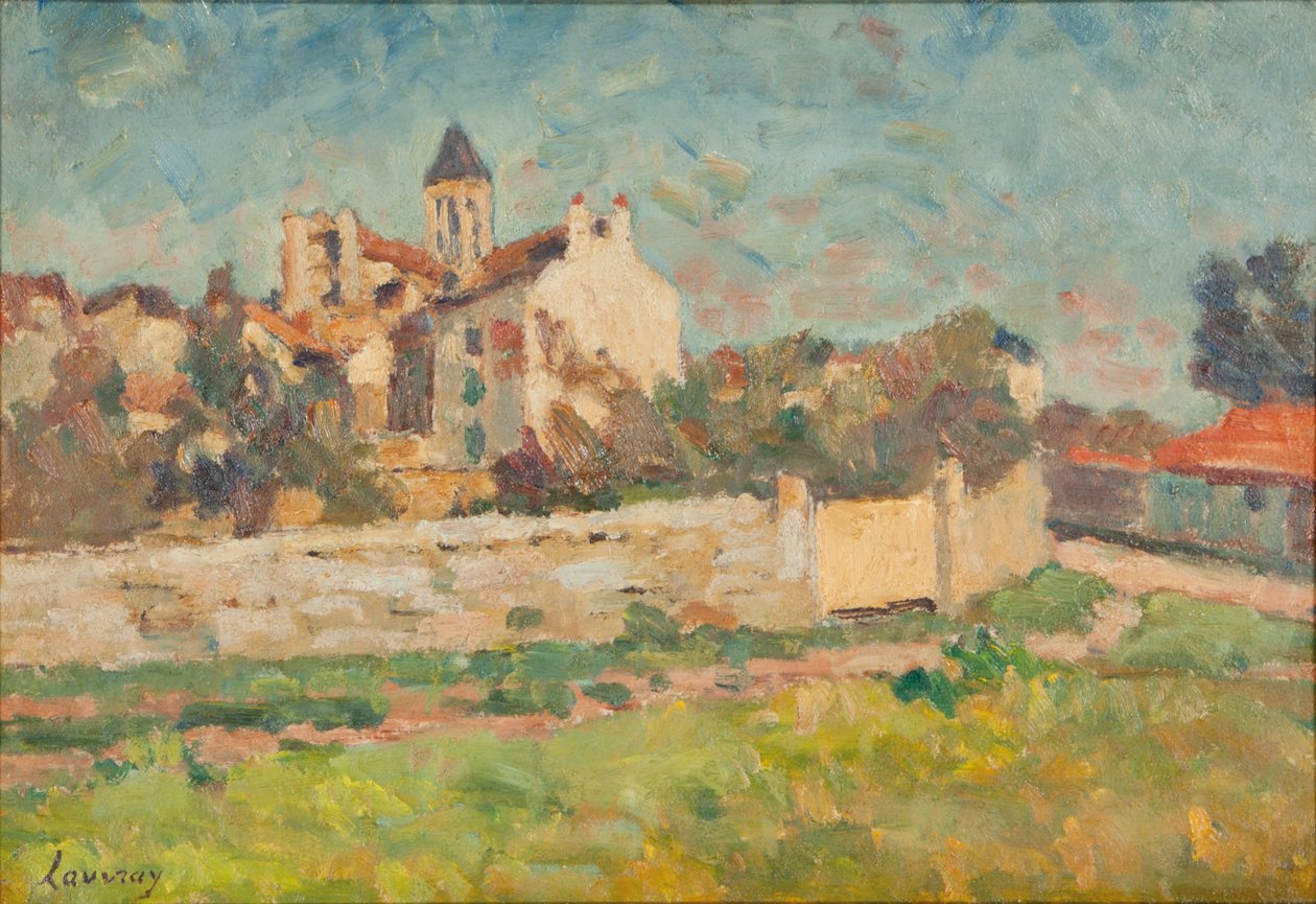 Paysage (öljy kankaalle) tekijältä Abel Lauvray