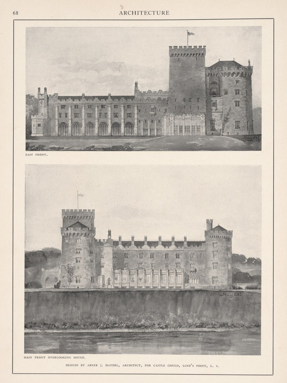 Castle Gould, Hempstead House, 1904 tekijältä Abner J. Haydel