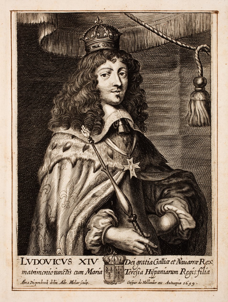Ludvig XIV Ranskasta tekijältä Abraham van Diepenbeeck