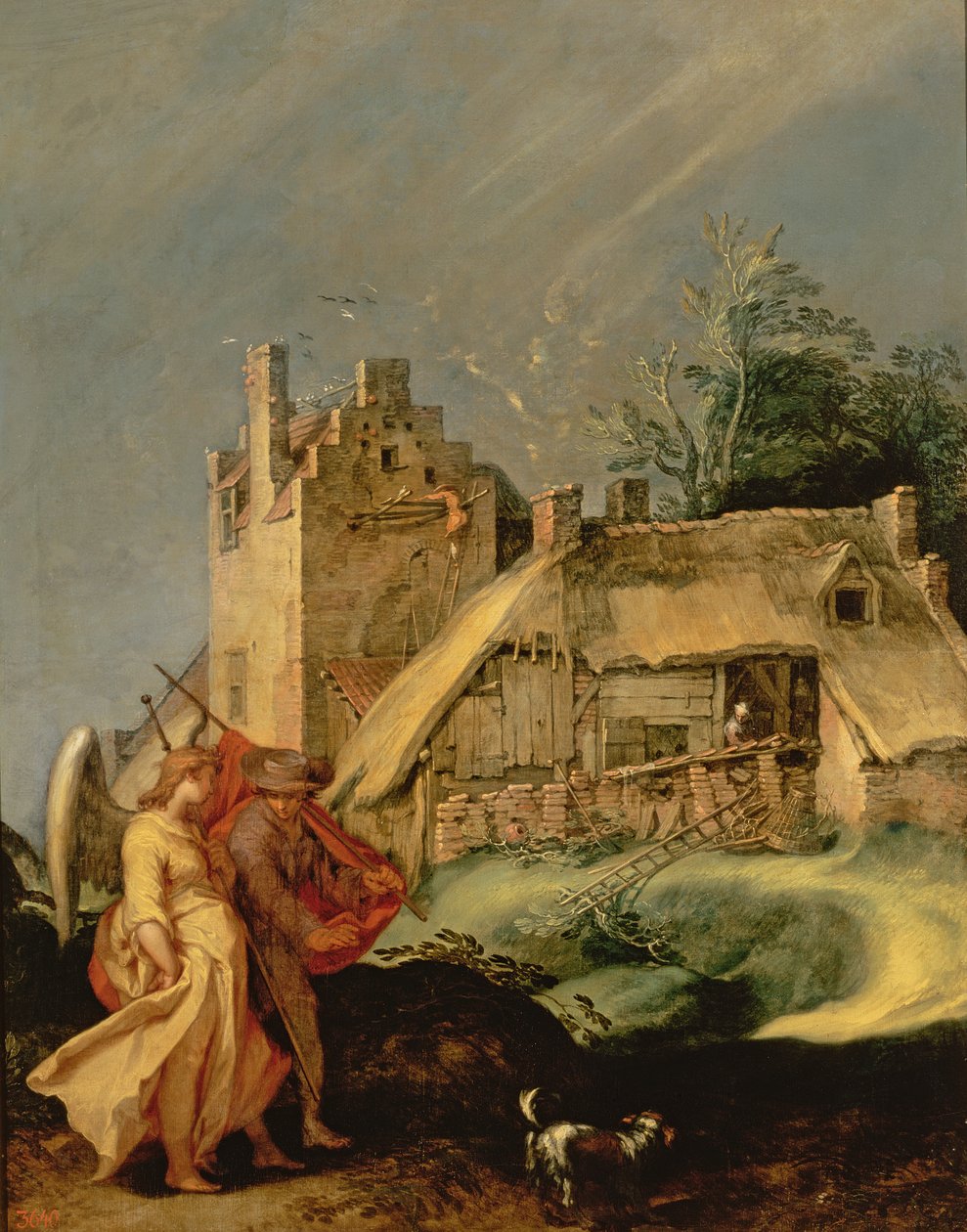 Maisema Tobiaksen ja enkelin kanssa, 1610-15 tekijältä Abraham Bloemaert