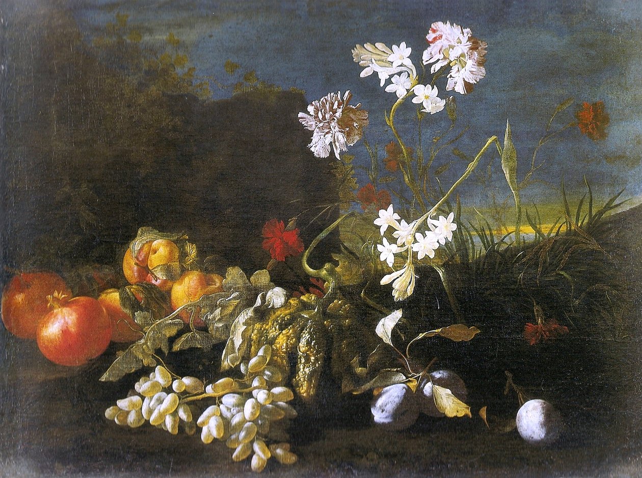 Asetelma kukkien kanssa tekijältä Abraham Brueghel