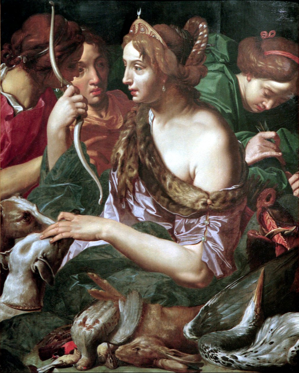 Diana takaa-ajon jälkeen, n. 1618 tekijältä Abraham Jannsens