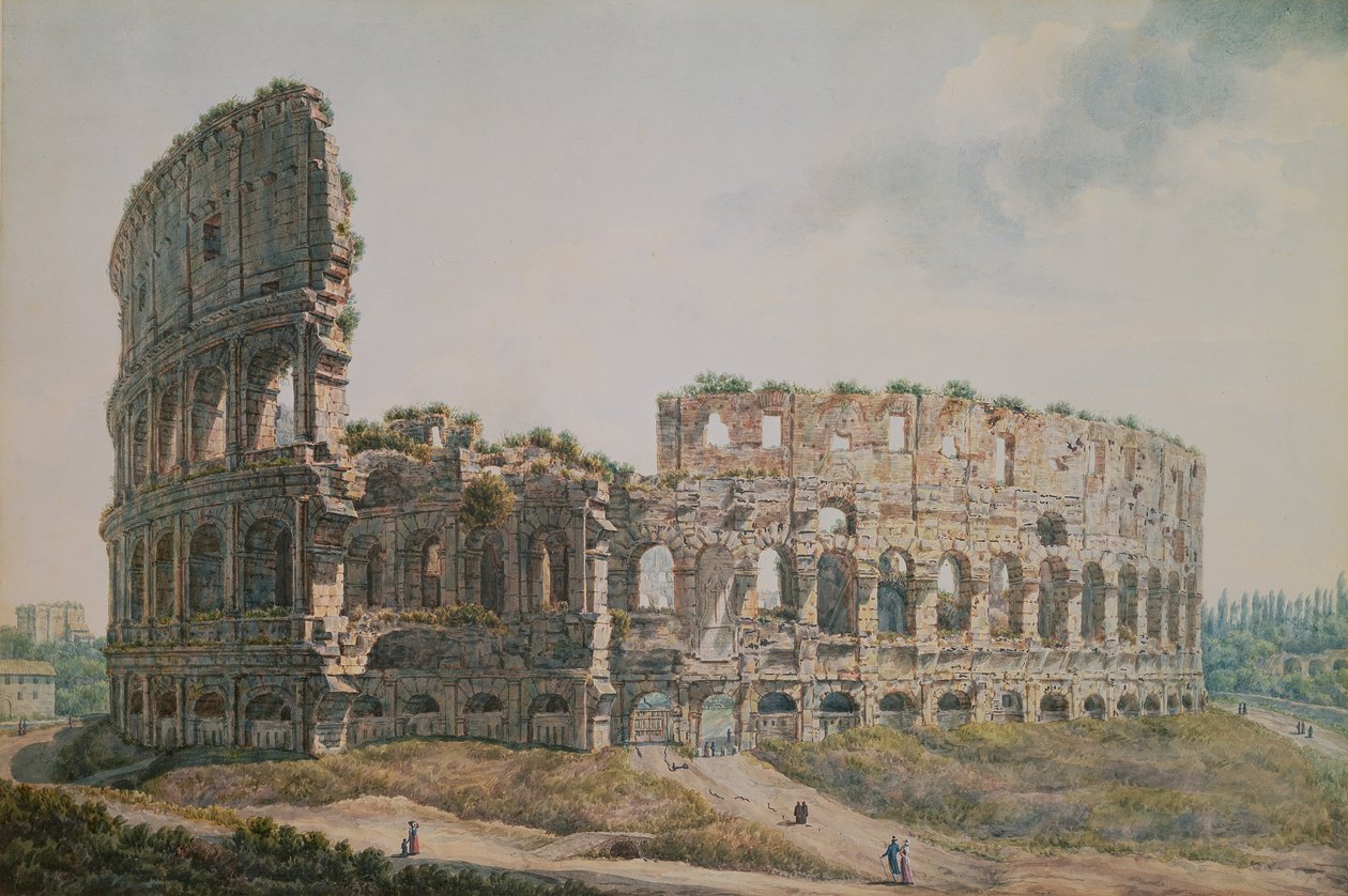 Colosseum, Rooma tekijältä Abraham Louis Rudolph Ducros