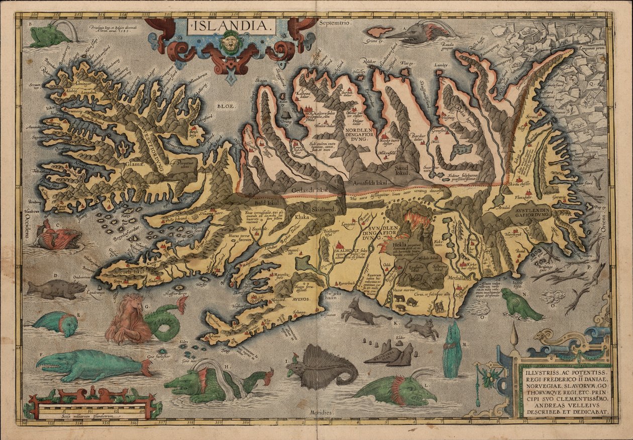 A. Velleius. Islanti tekijältä Abraham Ortelius