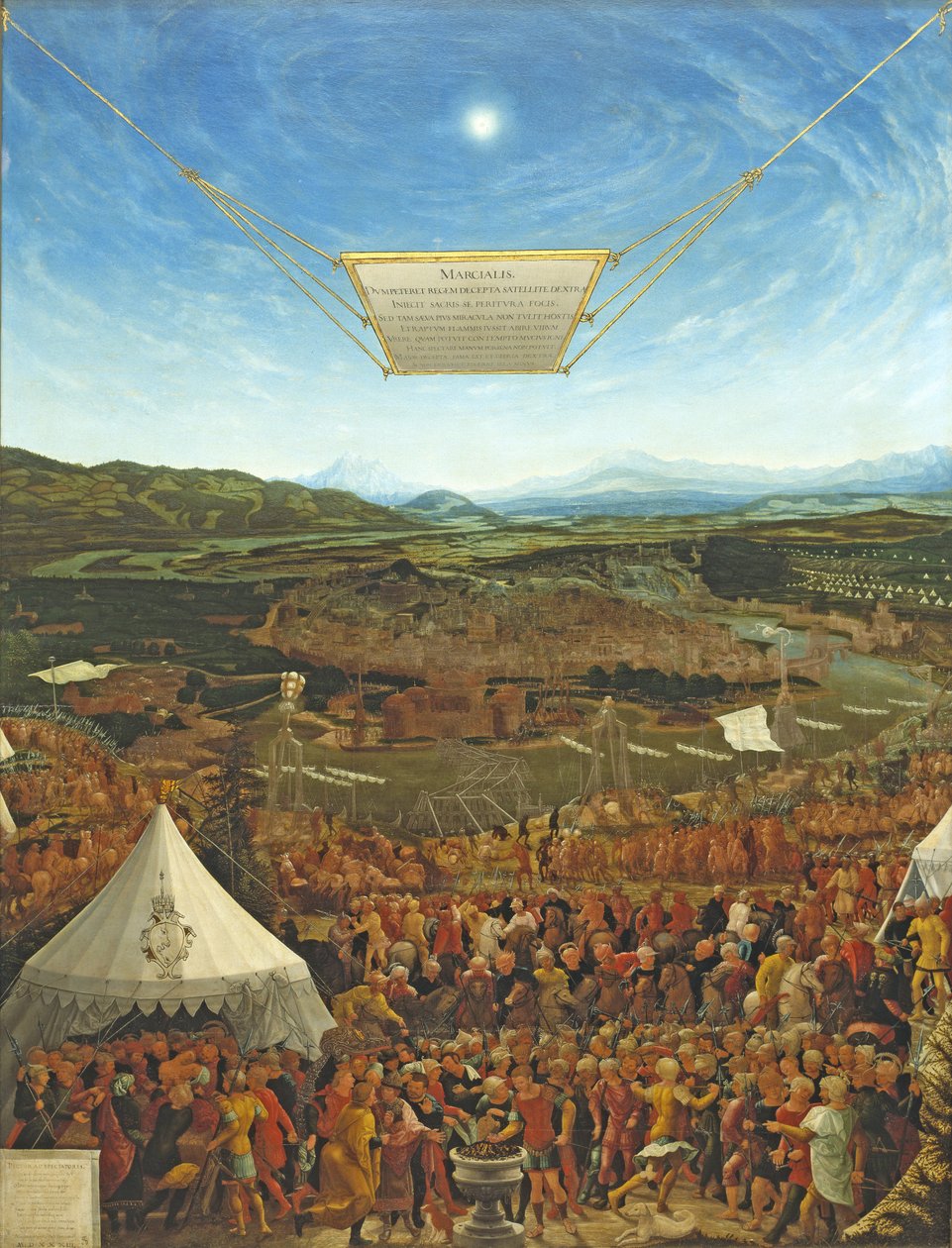 Mucius Scaevola ennen kuningas Porsenaa, 1533 tekijältä Abraham Schöpfer
