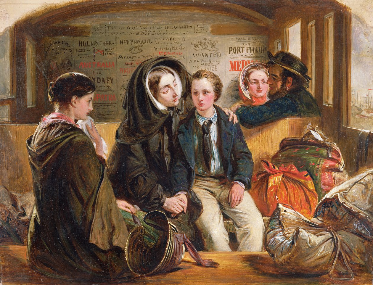 Toinen luokka - Eroaminen Näin ollen olemme rikkaita surussa, erossa köyhiä., 1855 tekijältä Abraham Solomon