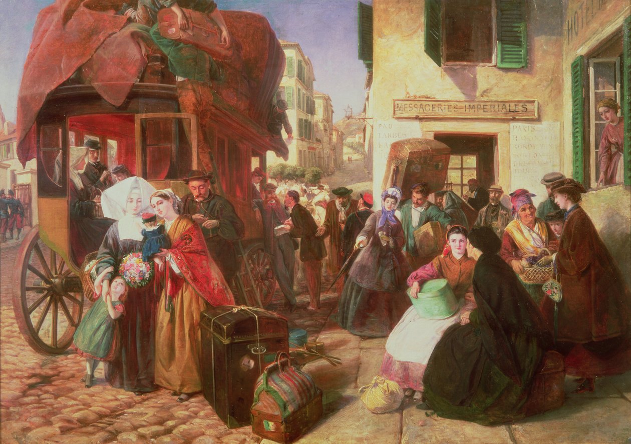 Ahkeruuden lähtö Biarritzista, 1862 tekijältä Abraham Solomon