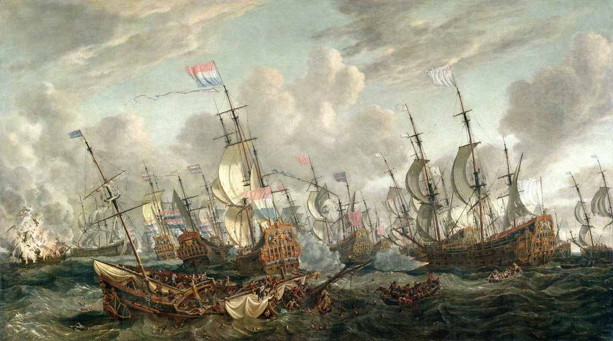 Neljän päivän taistelu, 1.-4.6.1666 tekijältä Abraham Storck