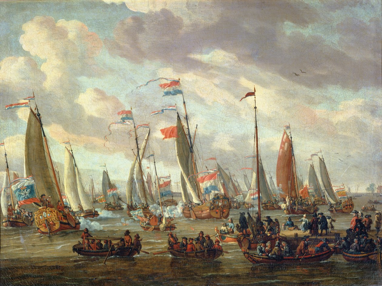 Tsaari Pietari I (1672-1725) vieraili Englannissa tammikuussa 1698 tekijältä Abraham Storck