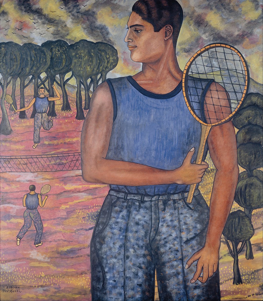 Muotokuva Hugo Tilghmanista (tennispelaaja) tekijältä Abraham Ángel