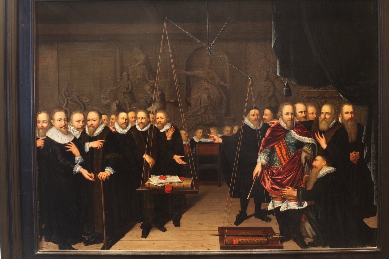 Allegoria arminianistien ja heidän vastustajiensa välisestä teologisesta kiistasta tekijältä Abraham van der Eyk