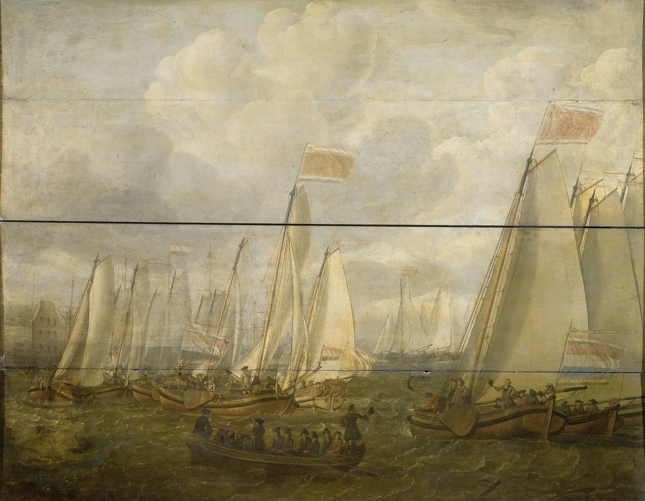Marine Pageant Y-tiellä Amsterdamin edustalla tekijältä Abraham  Alewijn