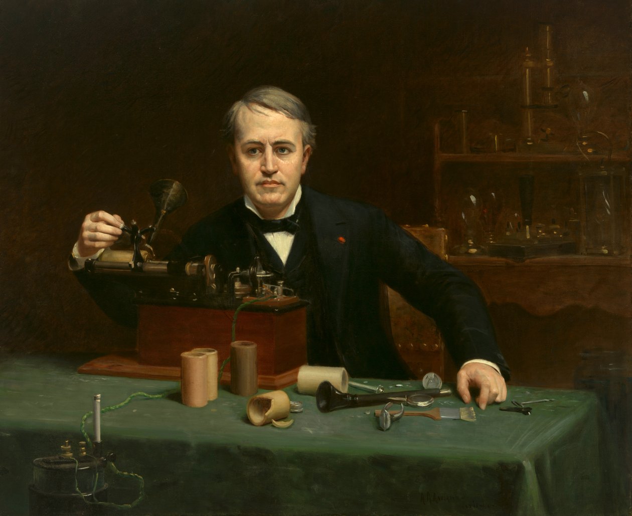 Thomas Alva Edison, 1890. tekijältä Abraham Archibald Anderson