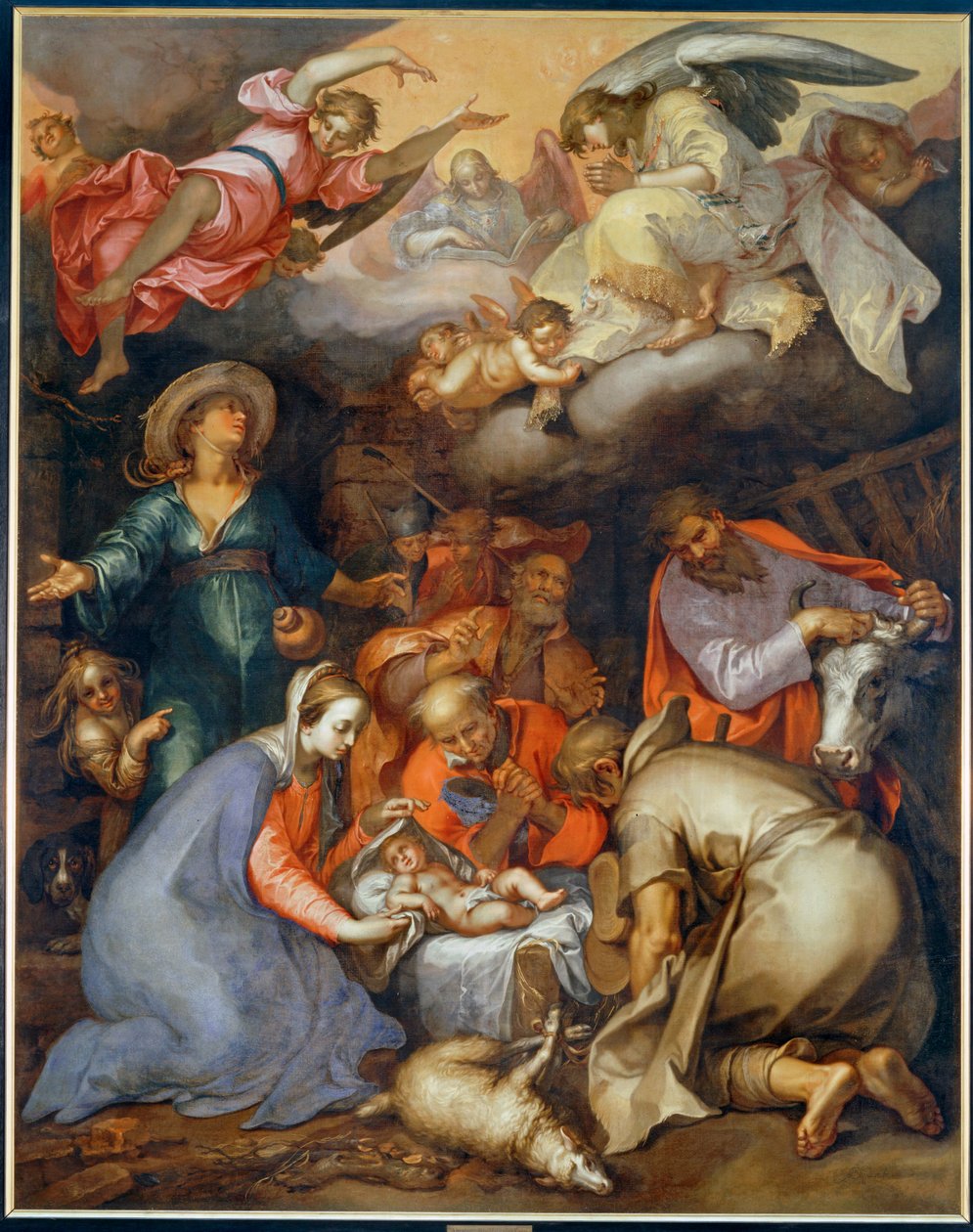 Adoration des bergers ... tekijältä Abraham Bloemaert