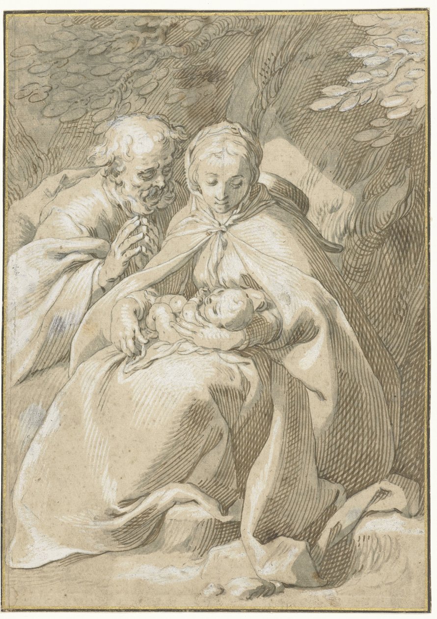 Pyhä perhe tekijältä Abraham Bloemaert