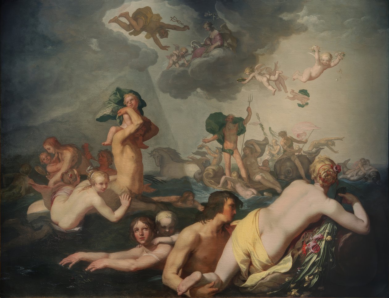 Neptunuksen voitto tekijältä Abraham Bloemaert
