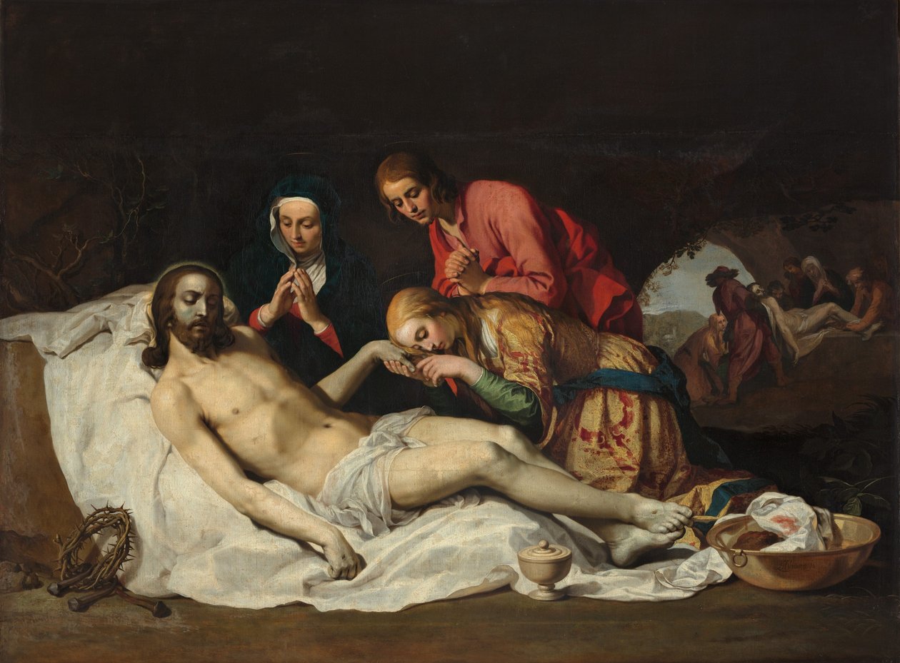 Hollanti: Kristuksen valitus (Mark. 15:41) Kristuksen valitus tekijältä Abraham Bloemaert
