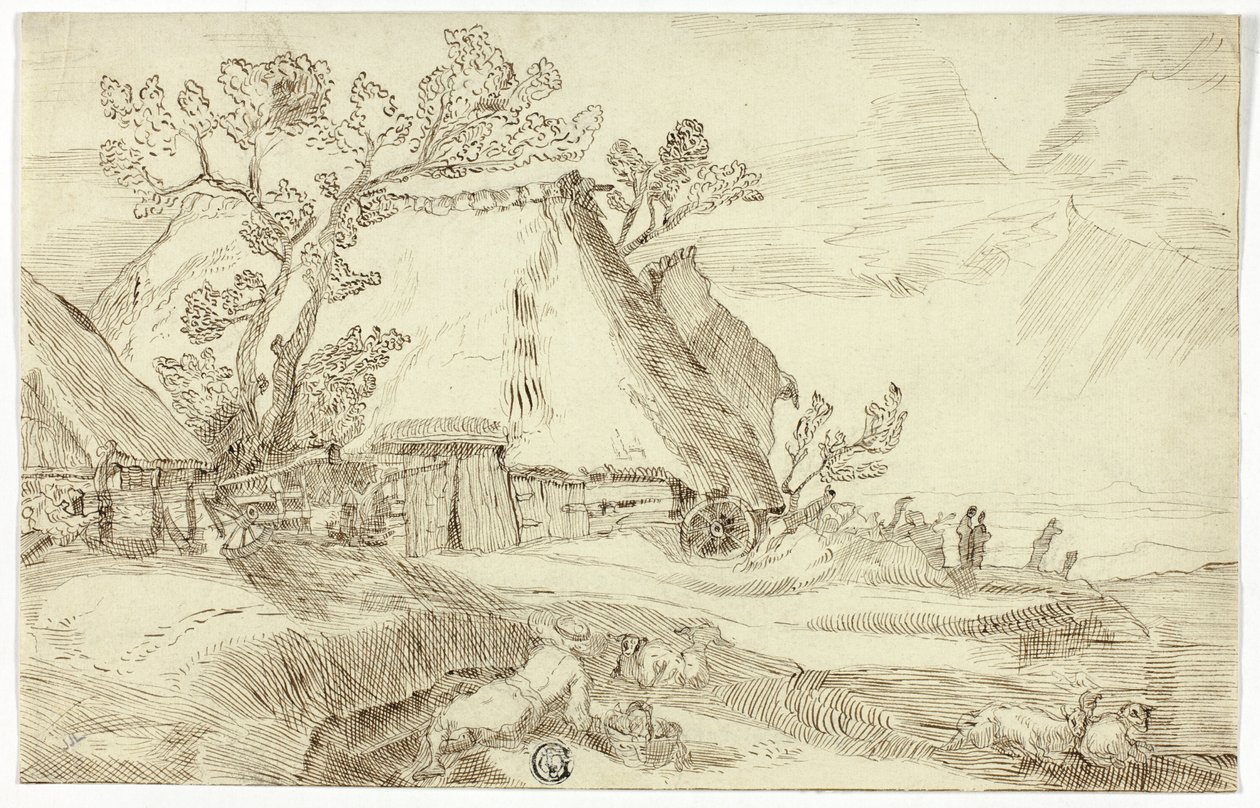 Maatila katettujen kattojen alla tekijältä Abraham Bloemaert