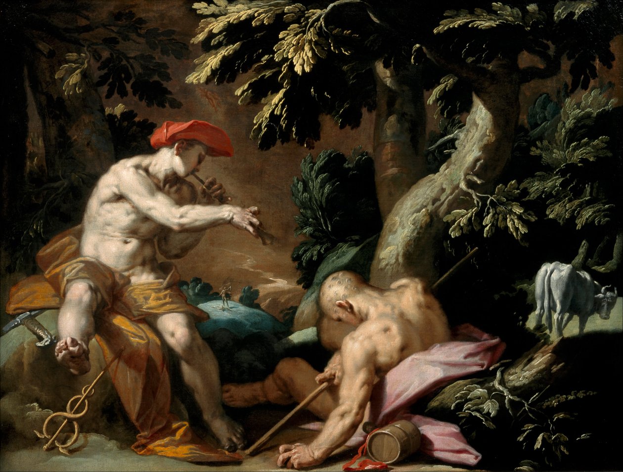 Mercury, Argus ja Io, noin 1592 tekijältä Abraham Bloemaert