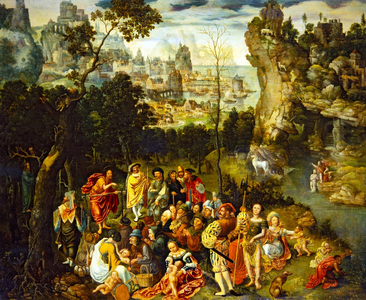 Johannes Kastajan saarna tekijältä Abraham Bloemaert