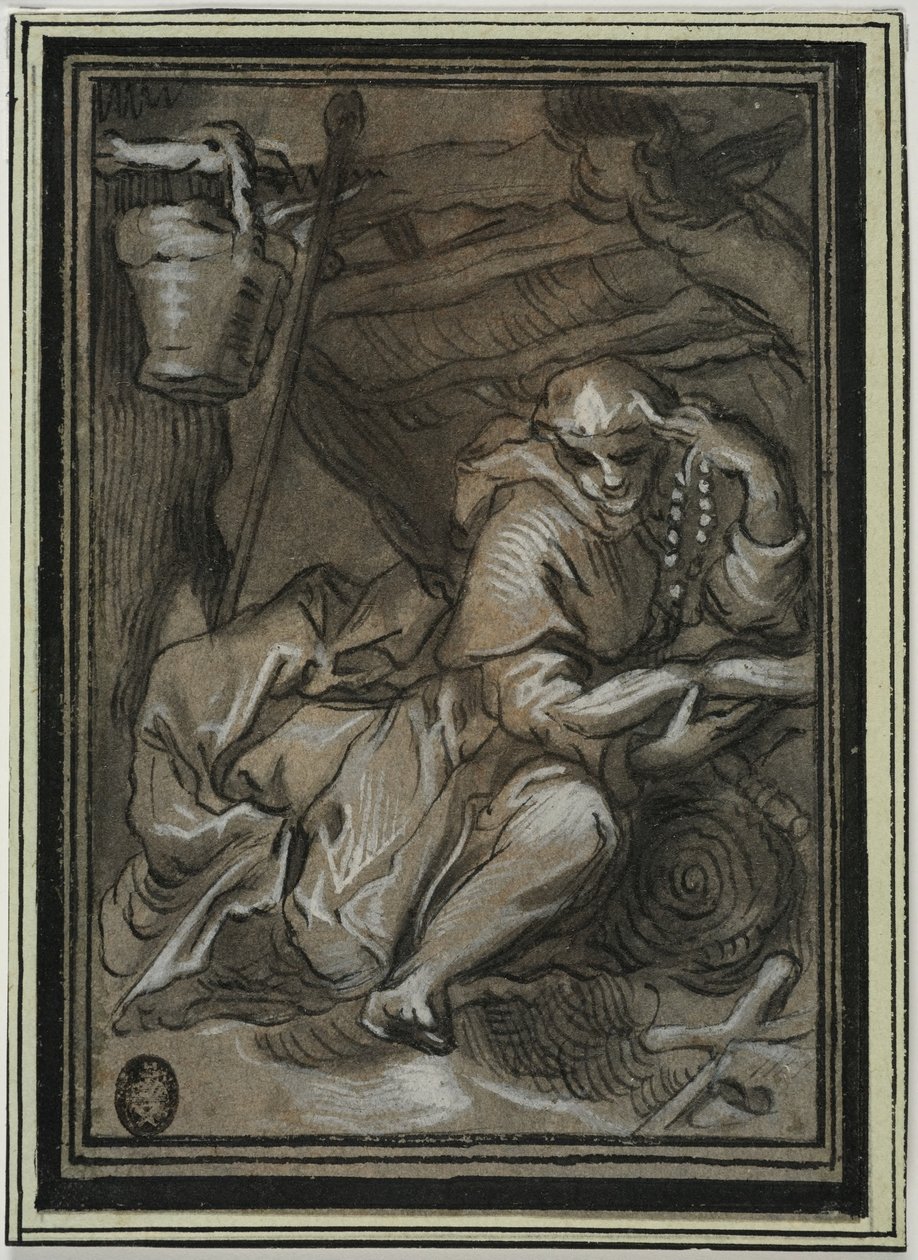 Pyhä Hilarion tekijältä Abraham Bloemaert
