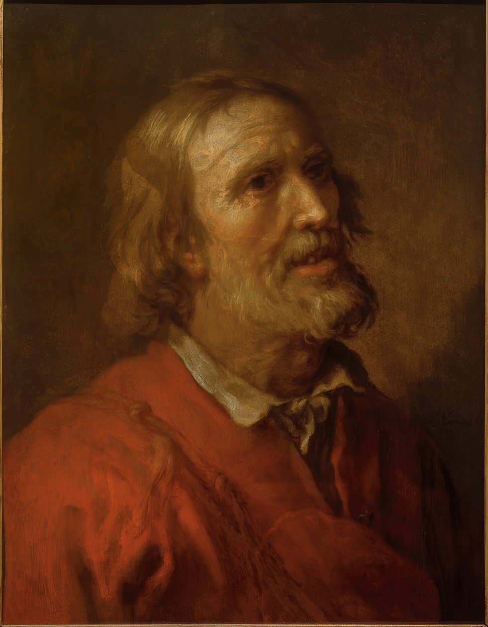 Vanhan miehen opiskelupää tekijältä Abraham Bloemaert
