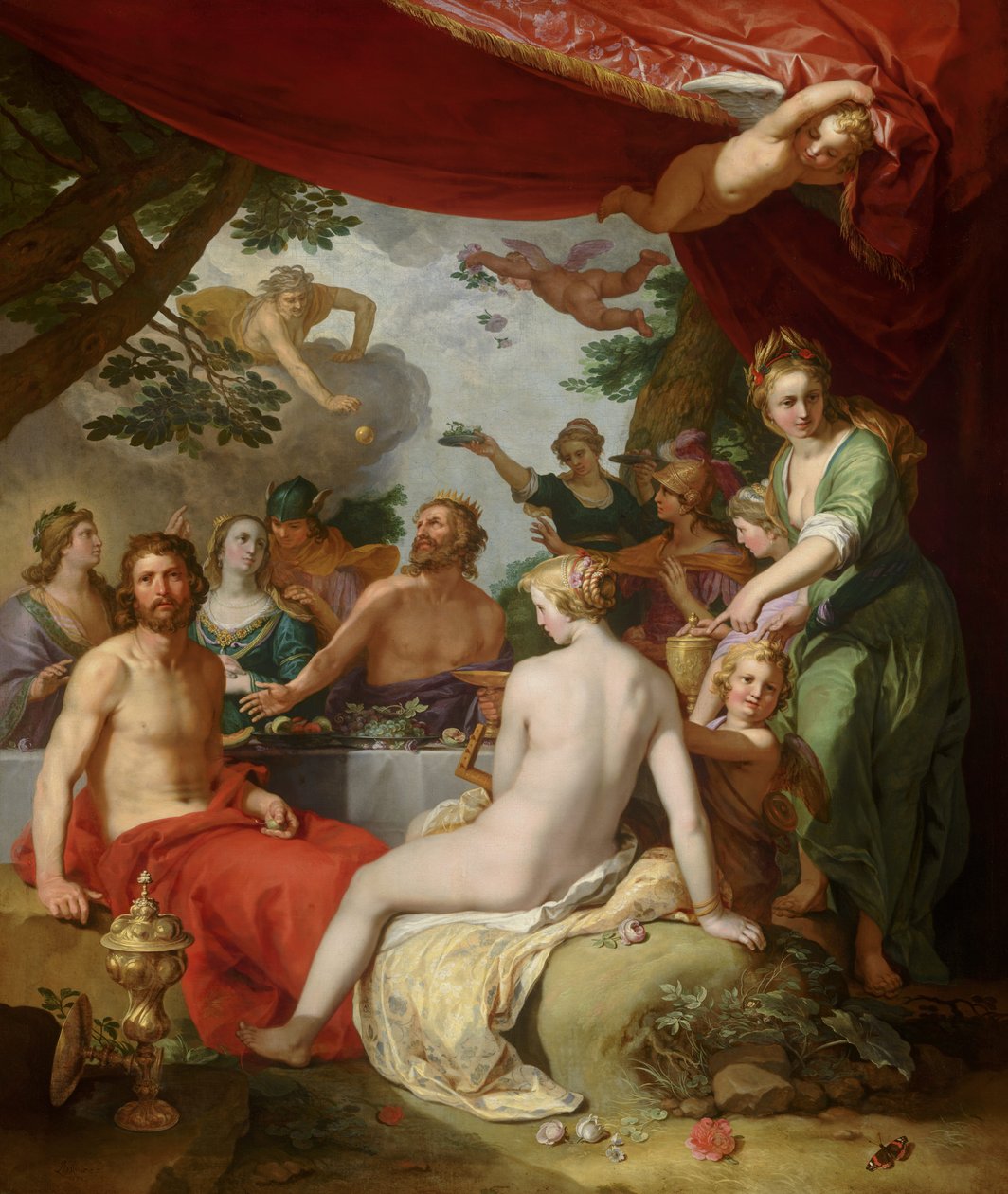 Jumalten juhla Peleuksen ja Thetiksen häissä tekijältä Abraham Bloemaert