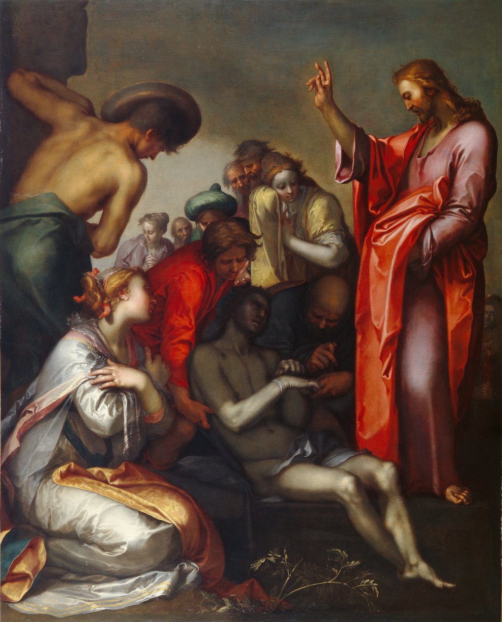Lasaruksen herättäminen tekijältä Abraham Bloemaert
