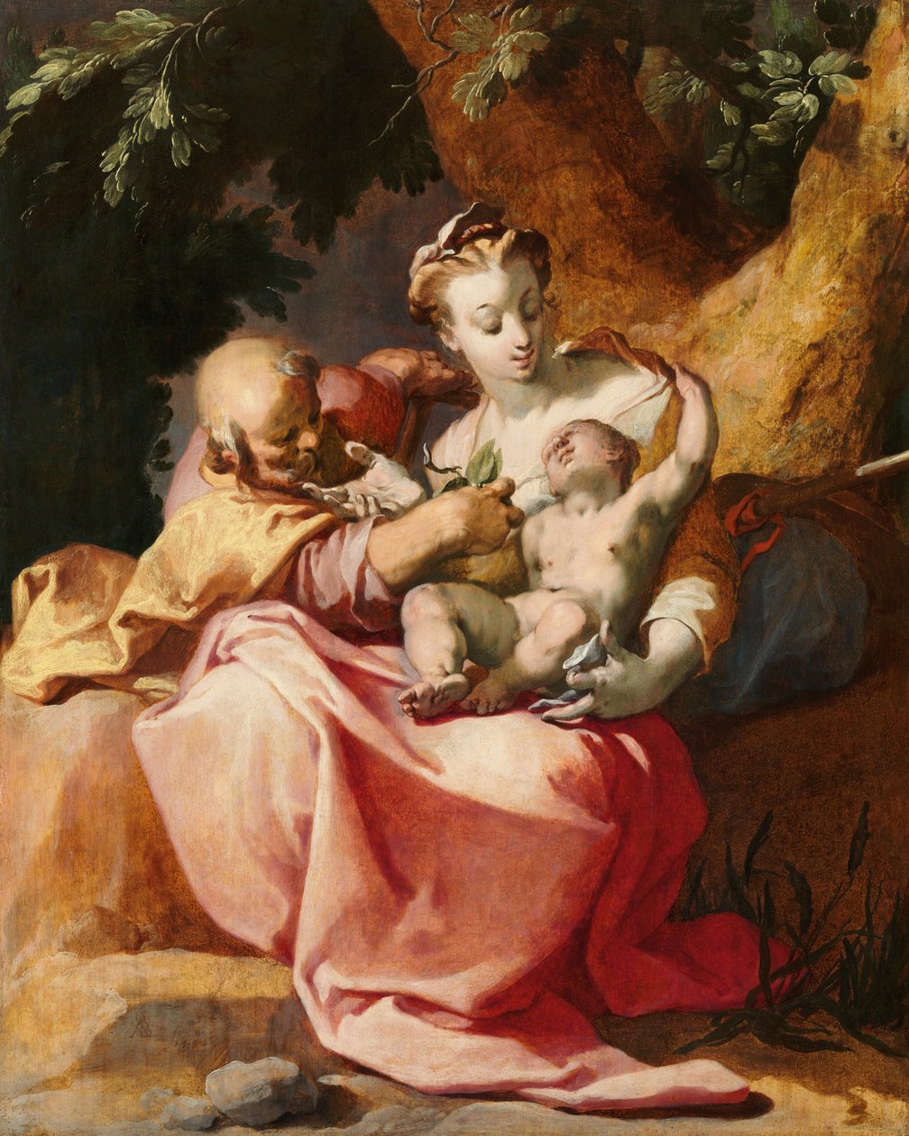 Loput lennossa Egyptiin, 1592. tekijältä Abraham Bloemaert