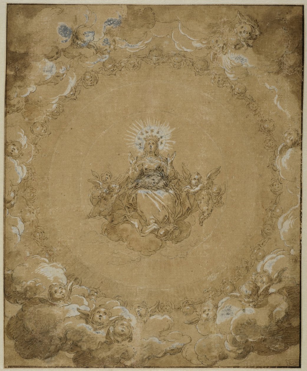 Neitsyt kirkkaudessa tekijältä Abraham Bloemaert