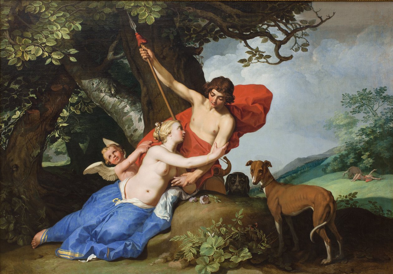 Venus ja Adonis tekijältä Abraham Bloemaert