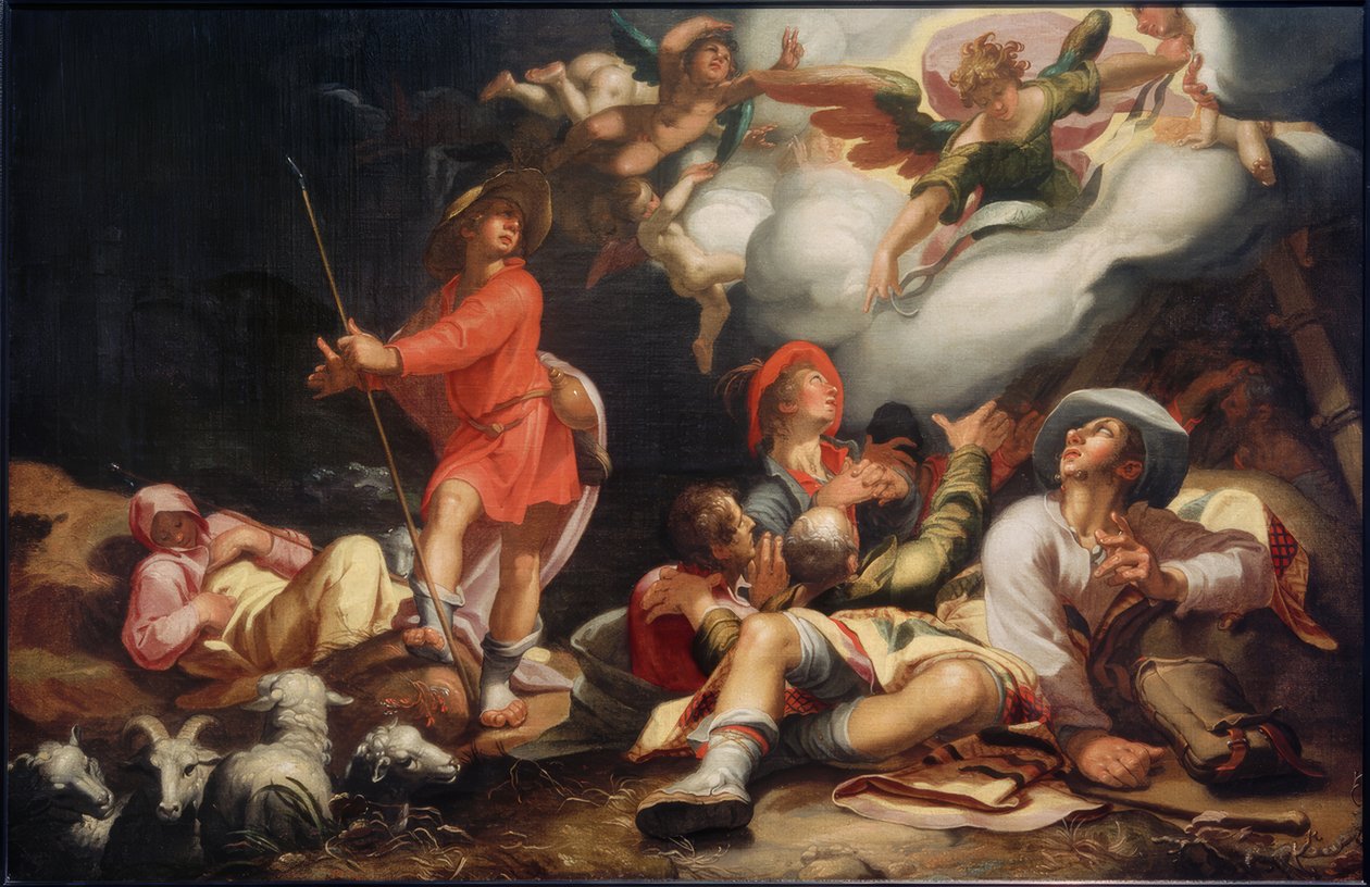 Ilmoitus paimenille tekijältä Abraham Bloemaert