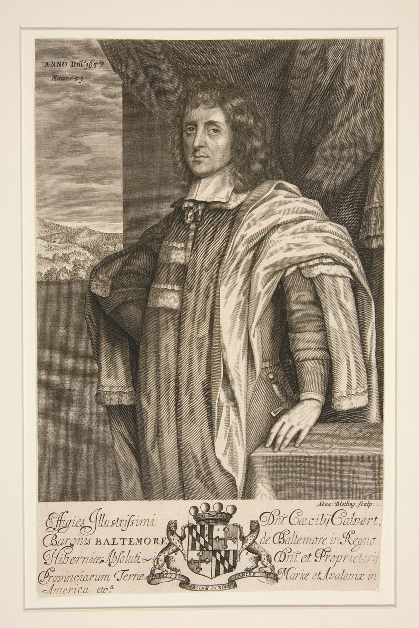 Cecilius Calvert, Baltimoren toinen paroni tekijältä Abraham Blooteling