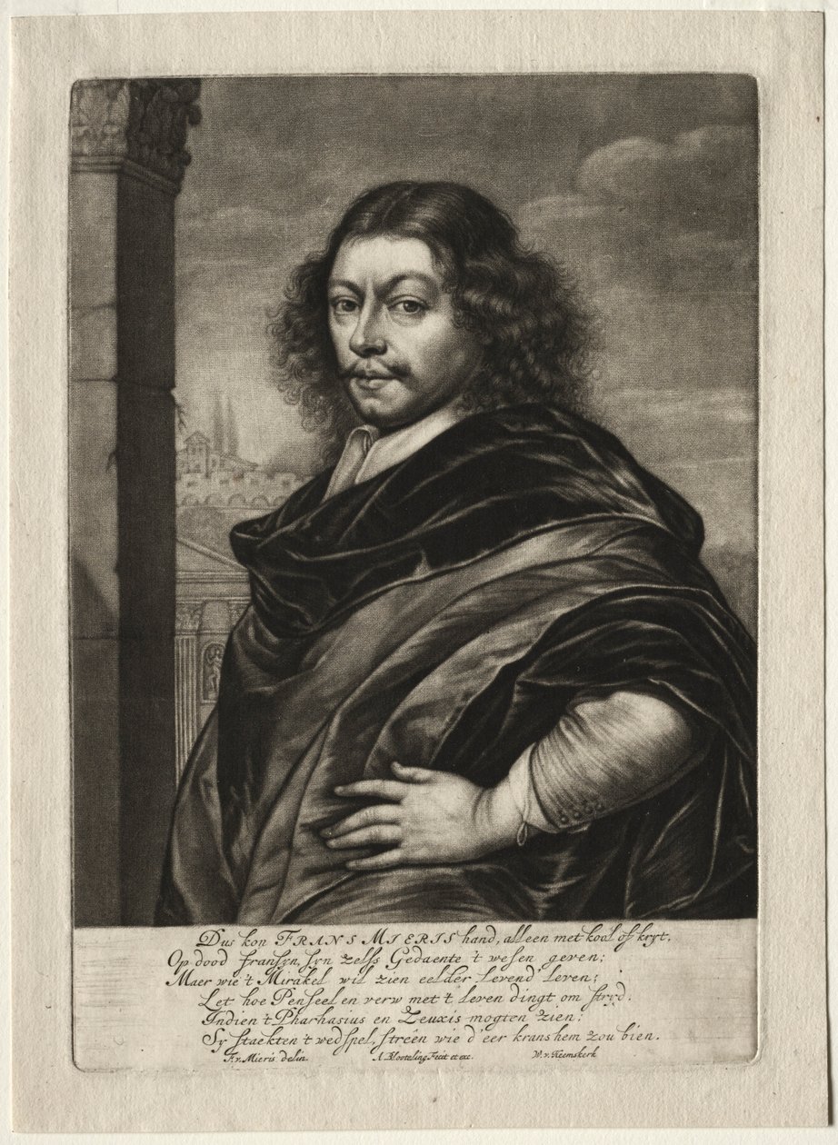 Frans van Mieris I. tekijältä Abraham Blooteling