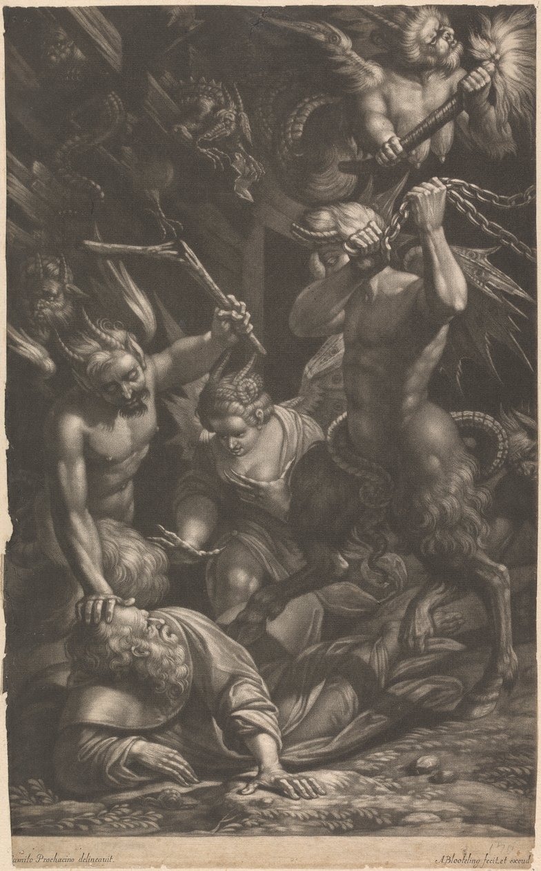 Pyhän Antoniuksen kiusaus tekijältä Abraham Blooteling
