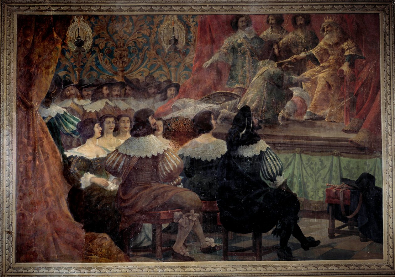 Teatteriesitys 1600-luvulla Chateau de Grosbois